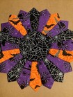 Handmade Quilted 10    Halloween Bats   Owls Table Topper  Candle Mat  New
