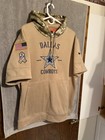 Nike Dallas Cowboys Nfl Salute To Service Short Sleeve On-field Dri-fit Men   s Xl