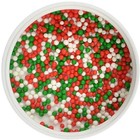 Reindeer Games Sugar Pearls Topper Cupcake cookie Decorations 3 Oz Jar Christmas