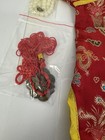 Chinese Red Embroidered Doll Dress Qing Dynasty  Fits 18  American Girl Dolls