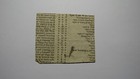 1760 Five Shillings North Carolina Nc Colonial Currency Bank Note Bill 5s 