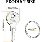 Rv Keys For Rv Campers Cabinets Push Locks  Spare Keys Suitable For Camper Door