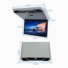 19 5  Flip Down Car Roof Monitor Ceiling Overhead Hd Tft 1080p Screen Usb Hdmi