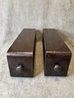 Vtg Antique Treadle Sewing Machine Drawers Set Of 2 Wooden Cabinet Box Drawer