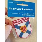 Vintage New Lot 2 Nova Scotia Canada Souvenir Travel Patch Flag Map Woven Rare