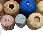 Lot Of 19 Vintage Crochet Thread Mixed Various Brands Partial - Full Estate Find