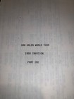 Van Halen 1980 Invasion Tour Itinerary - Road Crew Book Part One