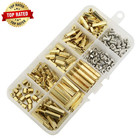 Bgtxingi M3 Brass Male-female Hex Spacer Standoff Screw Nut Assortment Kit And S
