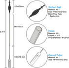 5 7ft Aquarium Siphon Vacuum Cleaner For Fish Tank Cleaning Gravel   Sand   Chan