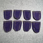 Lot Of 8 Crown Royal Whisky Bottle Storage Drawstring Bags Purple Gold