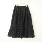 Queene And Belle Cotton Cutwork Embroidered Skirt M