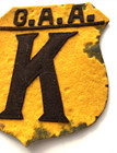 Vtg 1940 s Kansas Sports Jersey Jacket Patch 3 5 -lowe s   Campbell Co 