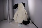 Jellycat Plush 12  Bashful Black And Cream White Puppy Stuffed Animal With Tags