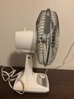 Vtg  Mid 1990s 9  Lasko Oscillating Desk Fan 2-speed Dial Type 9 Metal Grill