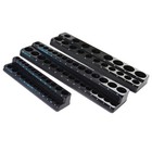 3 Pcs 1 4  3 8  1 2  Metric Black Magnetic Socket Organizer Socket Holder Tray