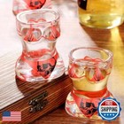 Bikini Glass Shot Glasses  Reusable Skull Shot Glasses  30ml Heavy Base Shot 