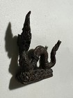 Phaya Naga Serpent Wealth Rare Thai Buddha Amulet Brass Pendant 1