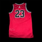 Nike Authentic Michael Jordan Chicago Bulls Red And Black Kids Jersey Sz L