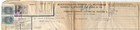 Serbia 1945  International Railway Waybill With Tax Stamps German Occupation Tra