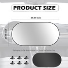 Back Window Sun Shades For Car 210t Titanium Silver Rear Window Sun Shade With