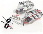 Aluminium Motorbike Offroad Cnc Foot Pegs Pedals Foot Rests 50 Klx110 Silver