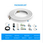 Rovsun 25 Ft Mini Split Line Set  1 4    3 8  O d  Flared Copper Tubing Pipes