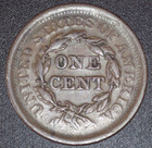 1852 Braided Hair Large Cent Very Fine Condition - 173 Year Old Coin