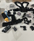 Gopro Compatible Action Camera Accessory Bundle W  Chest Harness   Carry Case