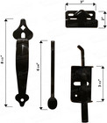 Nuvo Iron Black Galvanized Steel 6  Thumb Latch - Gate Hardware