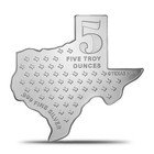5 Oz Texas Mint Silver Shaped Bar  new 