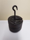 Antique Vintage Cast Iron Platform Scale Round Slotted Balance Beam Weights 5lbs