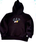 Nwot Gap X Disney Mickey Mouse Black  Hoodie Sweatshirt Kids Sz Small 6-7