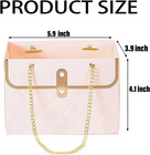 4 Pcs Flower Paper Gift Box  Wedding Bouquet Storage Bucket Florist Handbag With