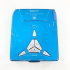 Sony Mz-e33 Md Walkman Blue Portable Md Player Digital Mega Bass Used Working