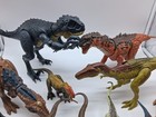 Lot Of 11 Jurassic Park Rubber   Plastic Articulated Dinosaur Action Figures