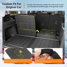 6 Seats Floor Mats Compatible With 2021-2026 Jeep Grand Cherokee L Cargo Mat Flo
