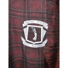 Men s Sz L Maroon Plaid Sun Mountain Pullover Windbreaker Pockets Golf