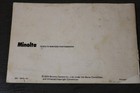 Minolta Srt-201 Owner s Manual Camera Instruction Booklet English Original