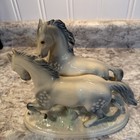Vtg    cortendorf    West Germany  White Porcelain Horses Appaloosa Figurine    2148