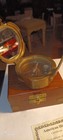      Vintage Pocket Sundial Compass W  Wooden Box     Nautical Maritime Decor     
