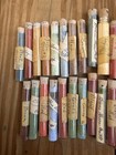 71 Vintage Glass Vials Powder Paint Pigment 95  Of Them New