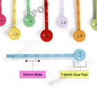 Mixed Color 50mm Bobby Pin Blanks - 8mm Glue Pad