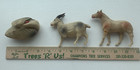 Lot 12 Vintage Toy Celluloid Animals Swan  Bear  Elephant  Donkey  Ram  Lion Pig