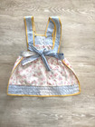 Little Girls Toddler Size Vintage Apron Hand Made W  Vintage Fabric 50   s