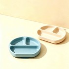 Silicone Suction Plate Toddler Baby Feeding Tray Non-slip High Chair Placemat