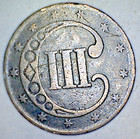 1852 Three Cent Piece Lot 2