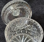 American Brilliant Cut Glass Covered Dresser Jar - 7 25    Tall   Heavy 5lb Piece