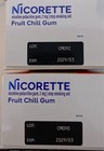 2 Nicorette 2mg Fruit Chill Nicotine Gum 200ct  2x100  Stop Smoking Exp 03 2029