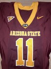 Arizona State Sun Devils Asu  11 Football Team Nike Game Used Worn Jersey 44