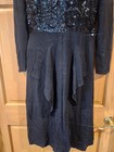 Women s Size Large Vintage Black Dress With Sequined Bodice